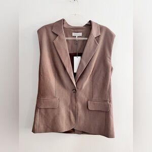 WAYF Sleeveless Blazer Jacket NWT